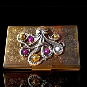 Handcrafted Octopus Business Card Case